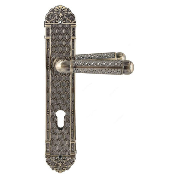 ACS Door Handle, AA121-AA119-AB, Zinc, Antique Brass