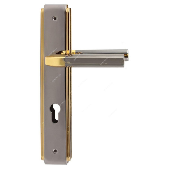 ACS Door Handle, H707-335-BN-GP, Zinc, Black and Gold