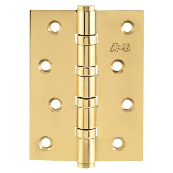 ACS Fix Pin 4 Bearings Hinge, 433-4BB-FP, Brass, Gold