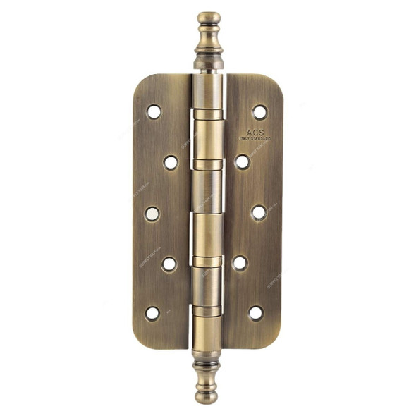 ACS Round Edge 4 Bearing Hinge, 6-53-54-AB-CHP, Brass, Antique Brass