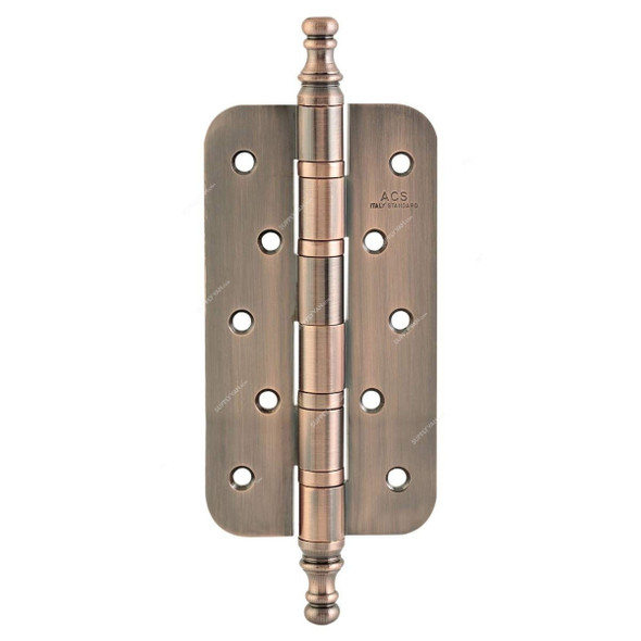 ACS Round Edge 4 Bearing Hinge, 6-53-54-AC-CHP, Brass, Antique Copper