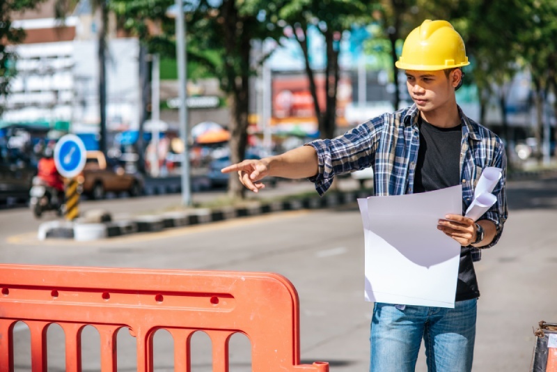 Construction workers outdoors