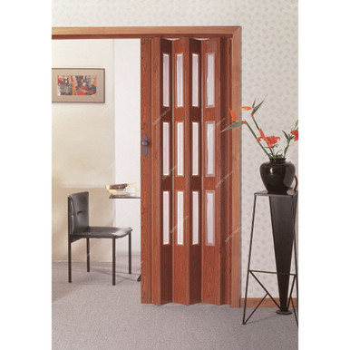 Robustline YN-09F Folding Sliding Door With Glass PVC 210CM Height