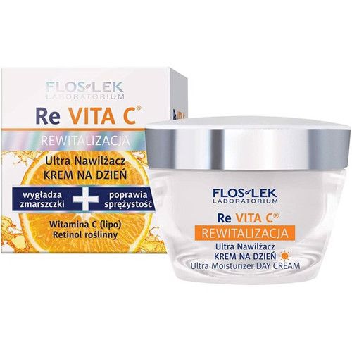 Floslek Laboratorium Re Vita C Rewitalizacja Ultra Moisturizer Day Cream 50ml-Kem Cấp Ẩm Làm Sáng Da Chống Lão Hóa Ban Ngày 50ml.