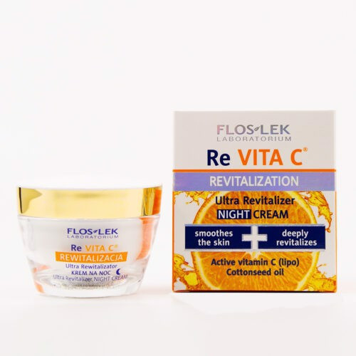 Floslek Laboratorium Re Vita C Rewitalizacja Ultra Revitalizer Night Cream 50ml-Kem Cấp Ẩm Làm Sáng Da Chống Lão Hóa Ban Đêm 50ml.