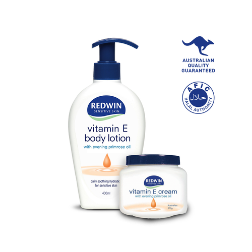 Redwin Sensitive Skin Vitamin E With Evening Primrose Oil 300g-Kem Vitamin E Dưỡng Ẩm Làm Mềm Da Chứa Tinh Dầu Hoa Anh Thảo