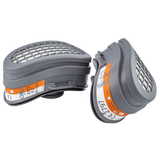 A1P3 replacement filters for the GVS Elipse® A1P3 Respirator, front view.