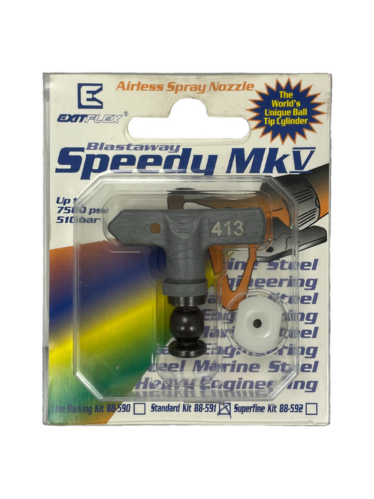 Exitflex Airless Blastaway Speedy Mk V spray tip - Size 413, in packaging