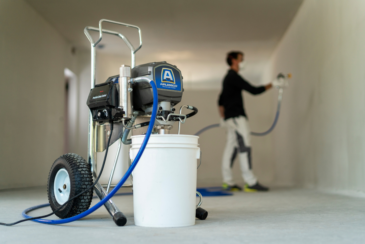 Paint Consumption Airless Paint Sprayer vs. Brush and Rollers