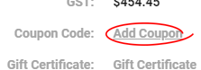 How to add a coupon code