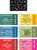 The image shows a colorful assortment of PVC plastic cards, each designed with bold fonts, fun graphics, and playful actions for couples. Actions include gaming time with no interruptions, personal chauffeur rides, chore-free days, and "get out of trouble" passes. Each card features vibrant backgrounds like teal, yellow, red, green, and navy blue, giving a dynamic, youthful vibe perfect for energetic couples.