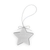 Engraved  Glass Star Ornaments