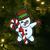 Snowman Candy Cane Acrylic Christmas Ornament
