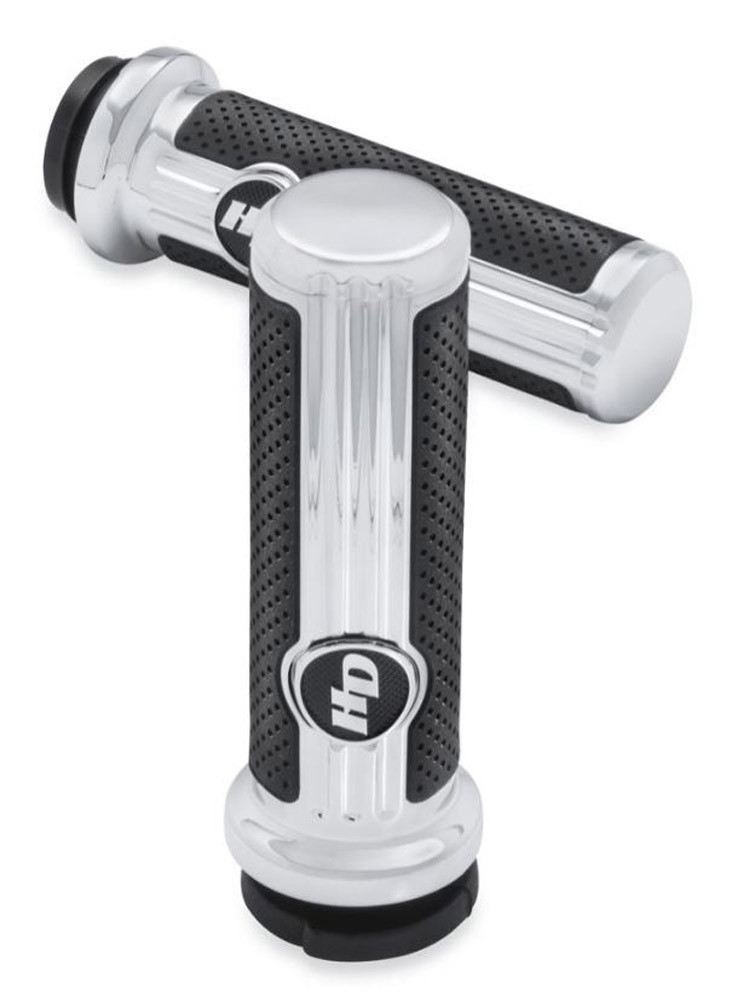 HarleyDavidson® Defiance Hand Grips Chrome Finish, MultiFit Item 56100158 Wisconsin Harley
