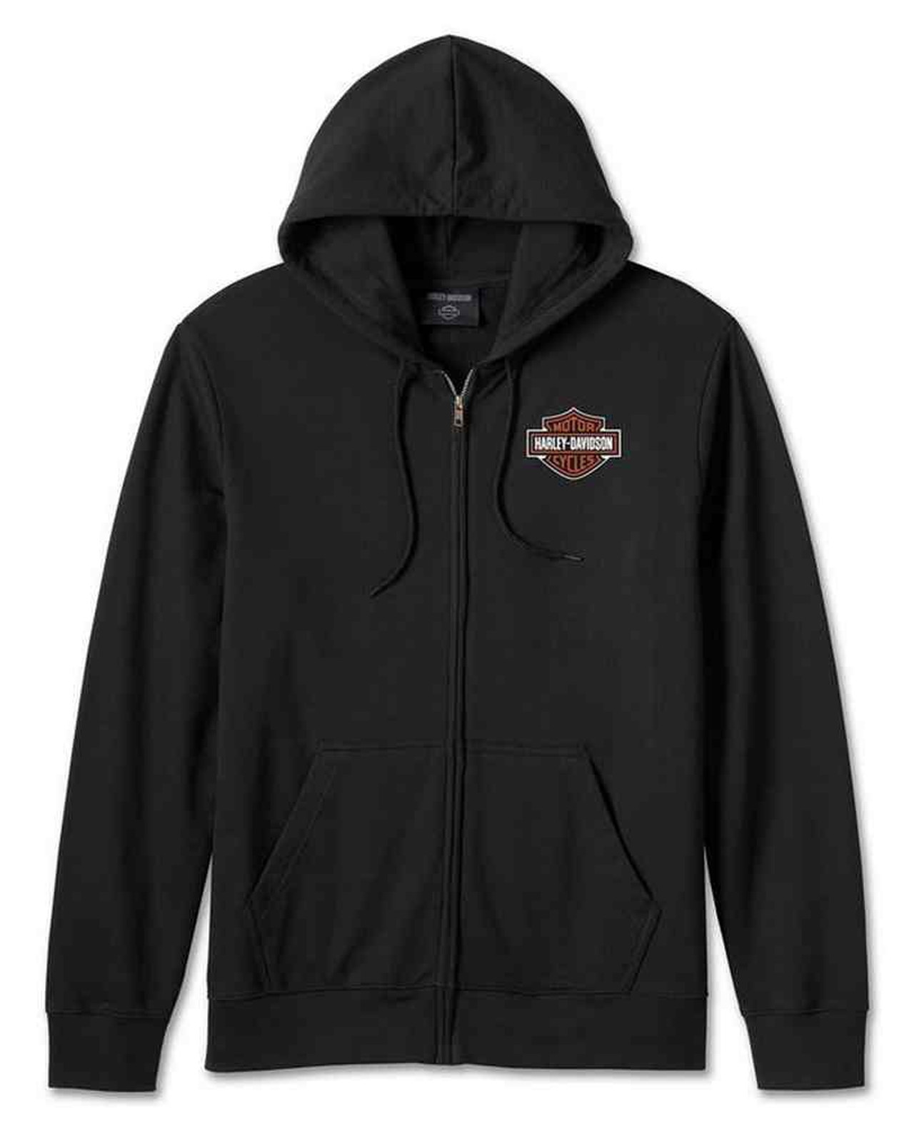 Harley-Davidson® Men's Bar & Shield Logo Zip-Up Hoodie - Black 99066 ...