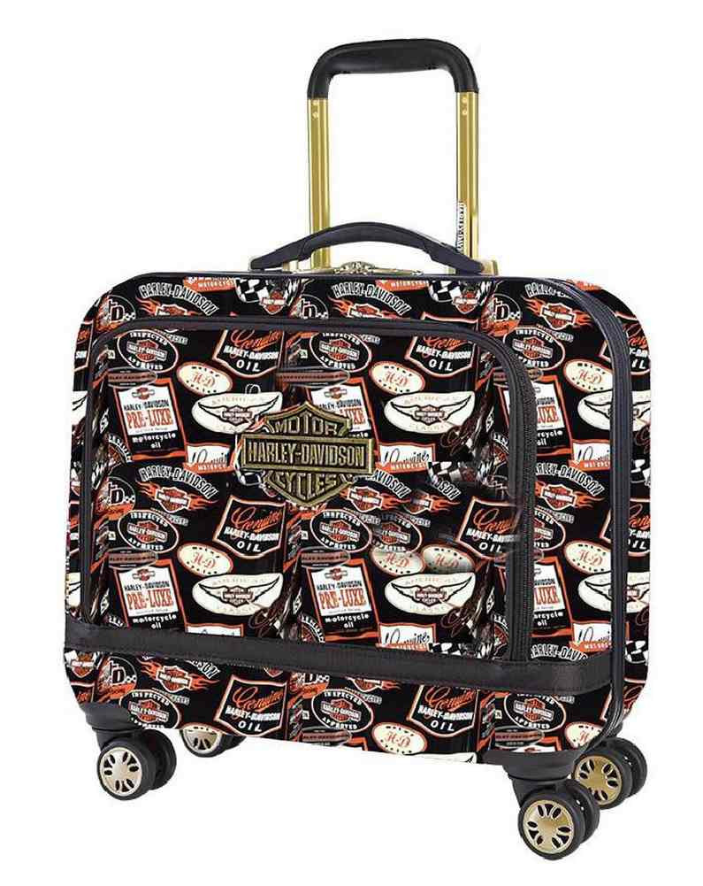 Harley-Davidson® 17 In Overnight Vintage Carry-On Spinner Wheel