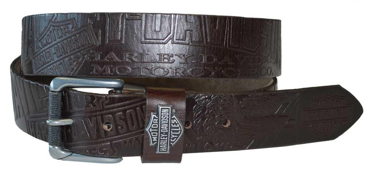 Harley-Davidson® Men's Bad Manners Belt | Woven Canvas | Leather Trim