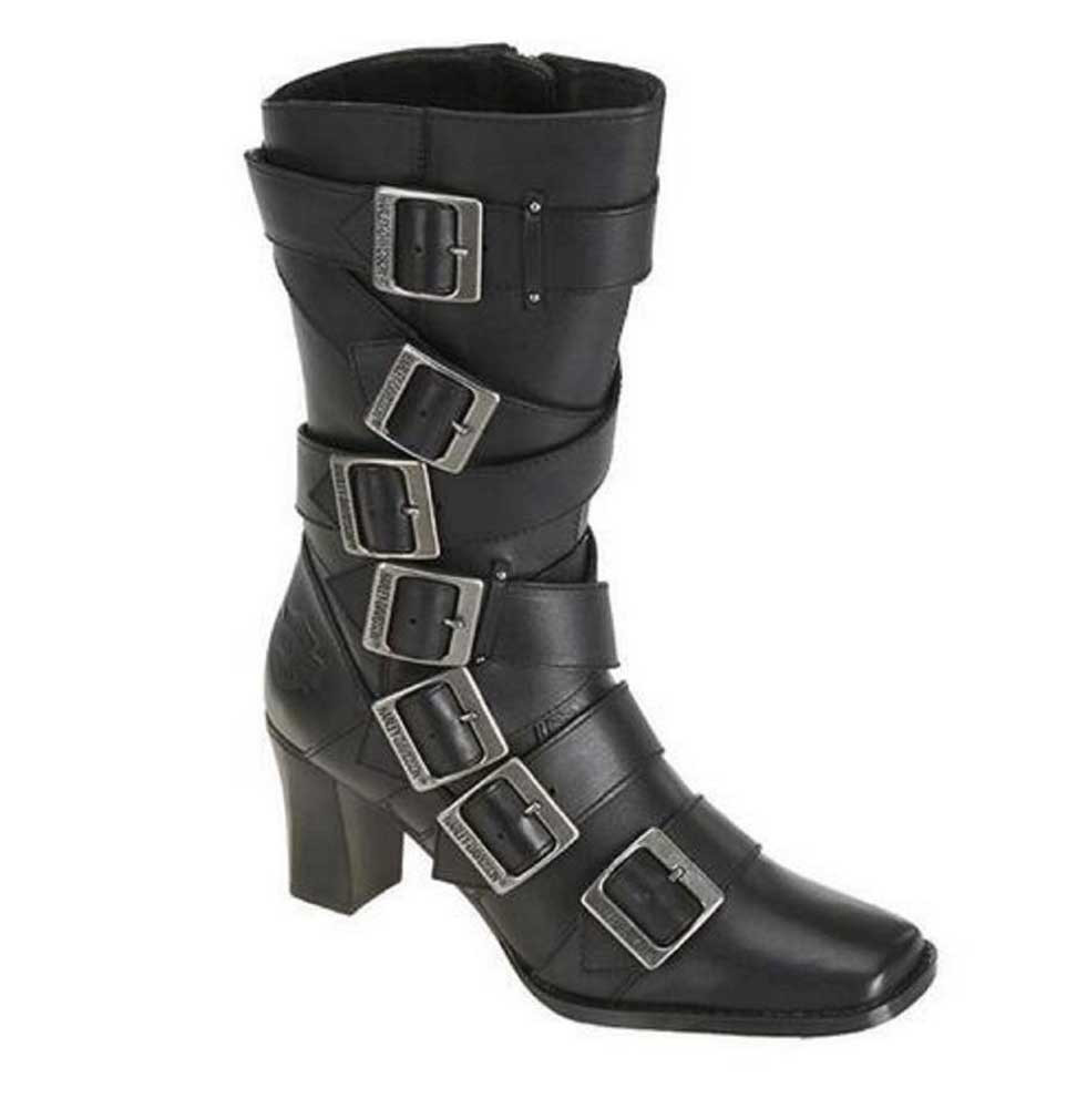 Harley-Davidson® Women's Leslie 9.75-Inch Black Motorcycle Boots