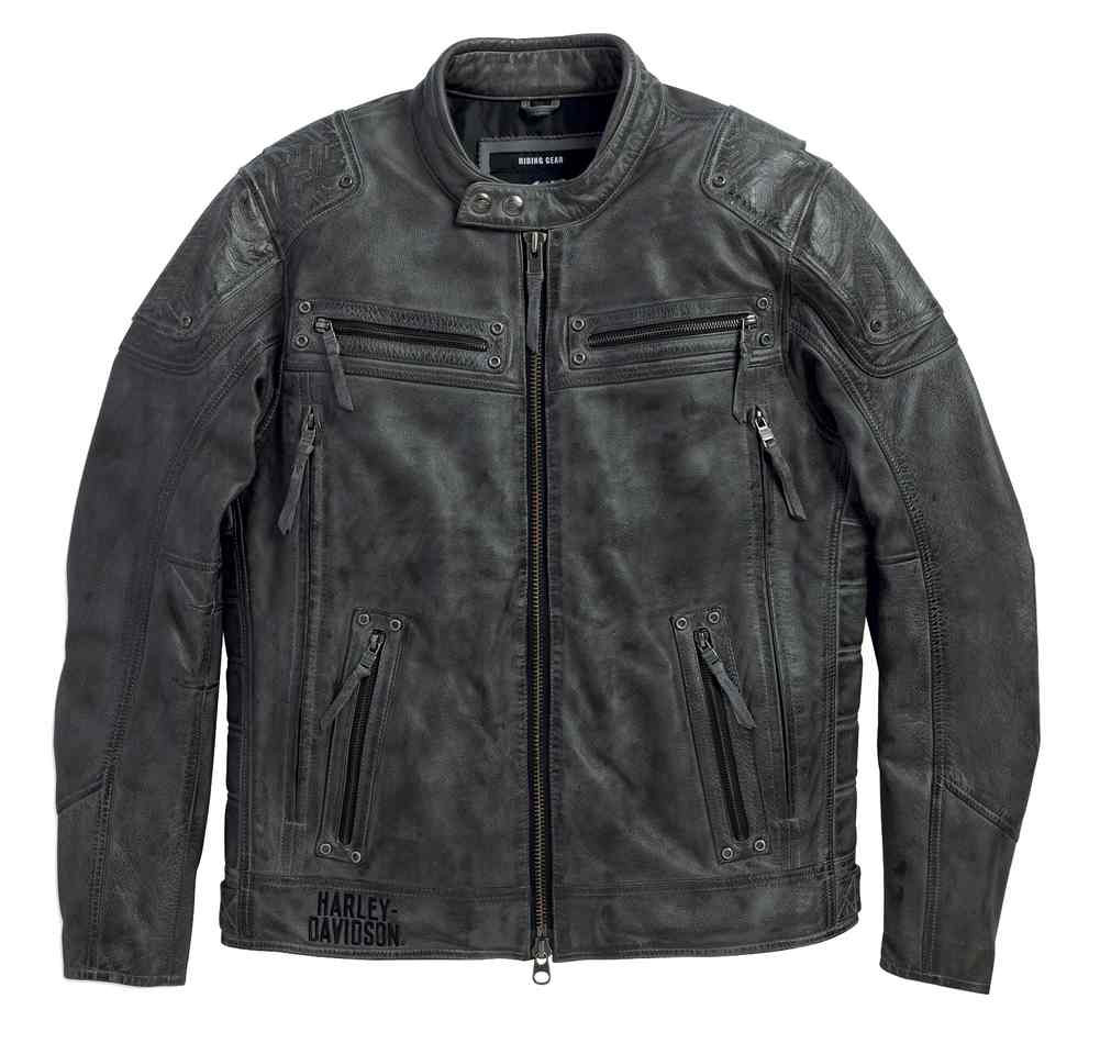 Harley-Davidson® Men's Carboy Leather Jacket Multi Pocket