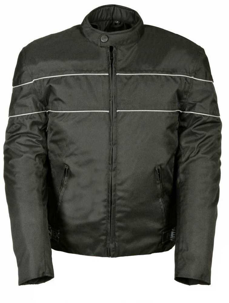 【良品/サイズ34】 モトラッド Neon Shell　バイク　ジャケット Nex Gen Men's Nylon Motorcycle Jacket w/ Reflective Piping