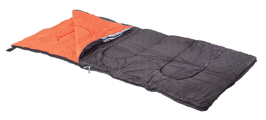 Harley-Davidson® Bar & Shield Custom Sleeping Bag, Black & Orange