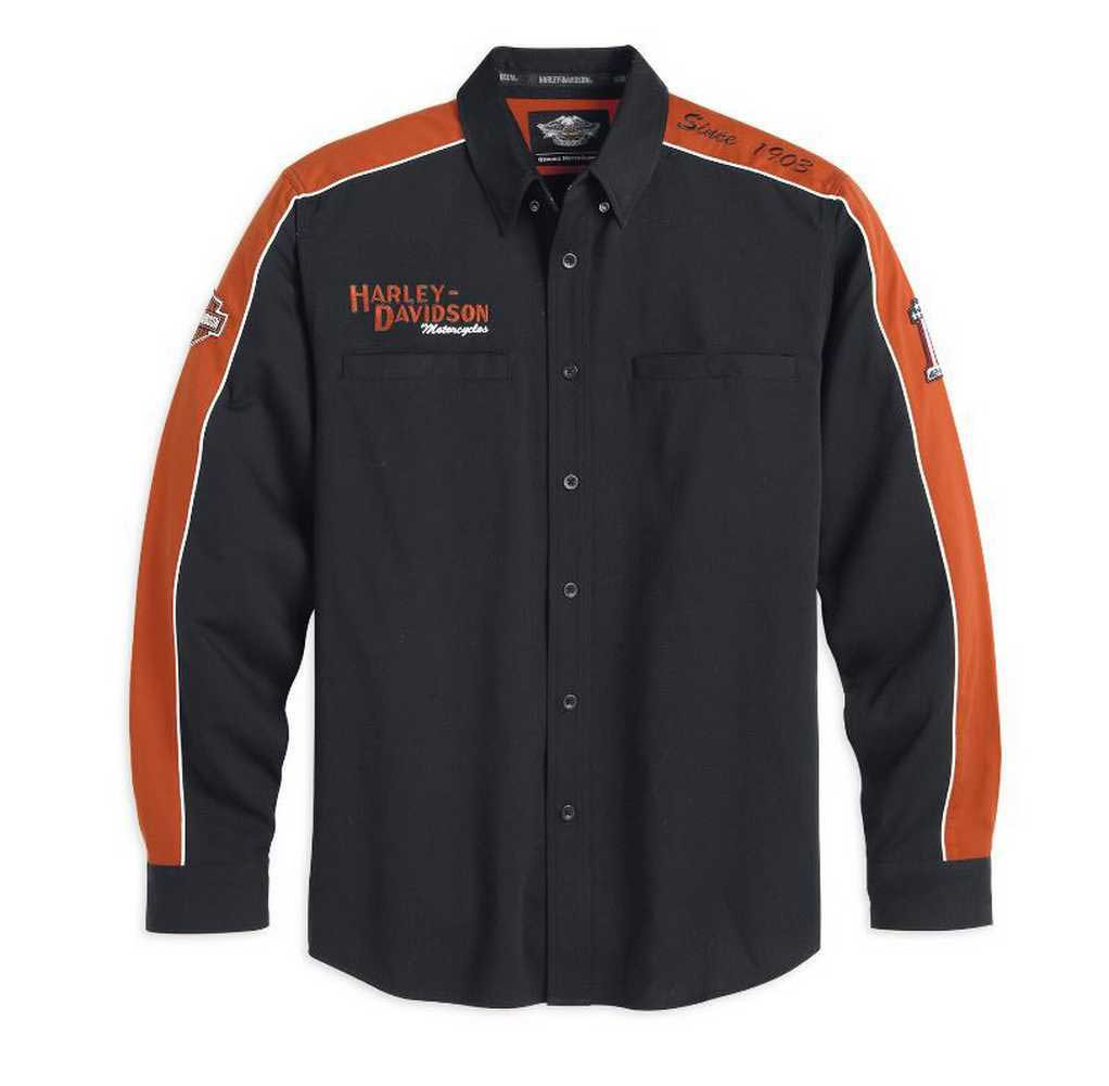 Harley-Davidson® Men's Prestige Long Sleeve Woven Shirt 99073-13VM