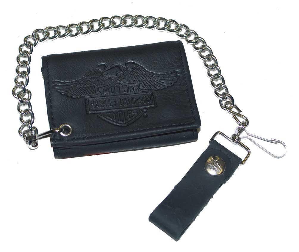 Harley-Davidson® Mens Eagle Bar & Shield Tri-Fold Biker Chain