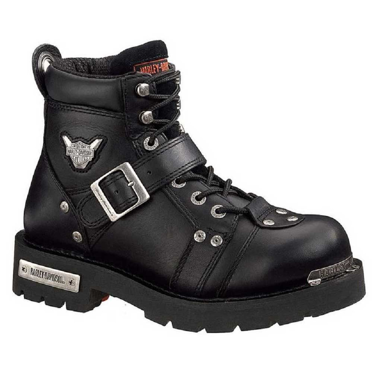 harley davidson brake buckle steel toe boots