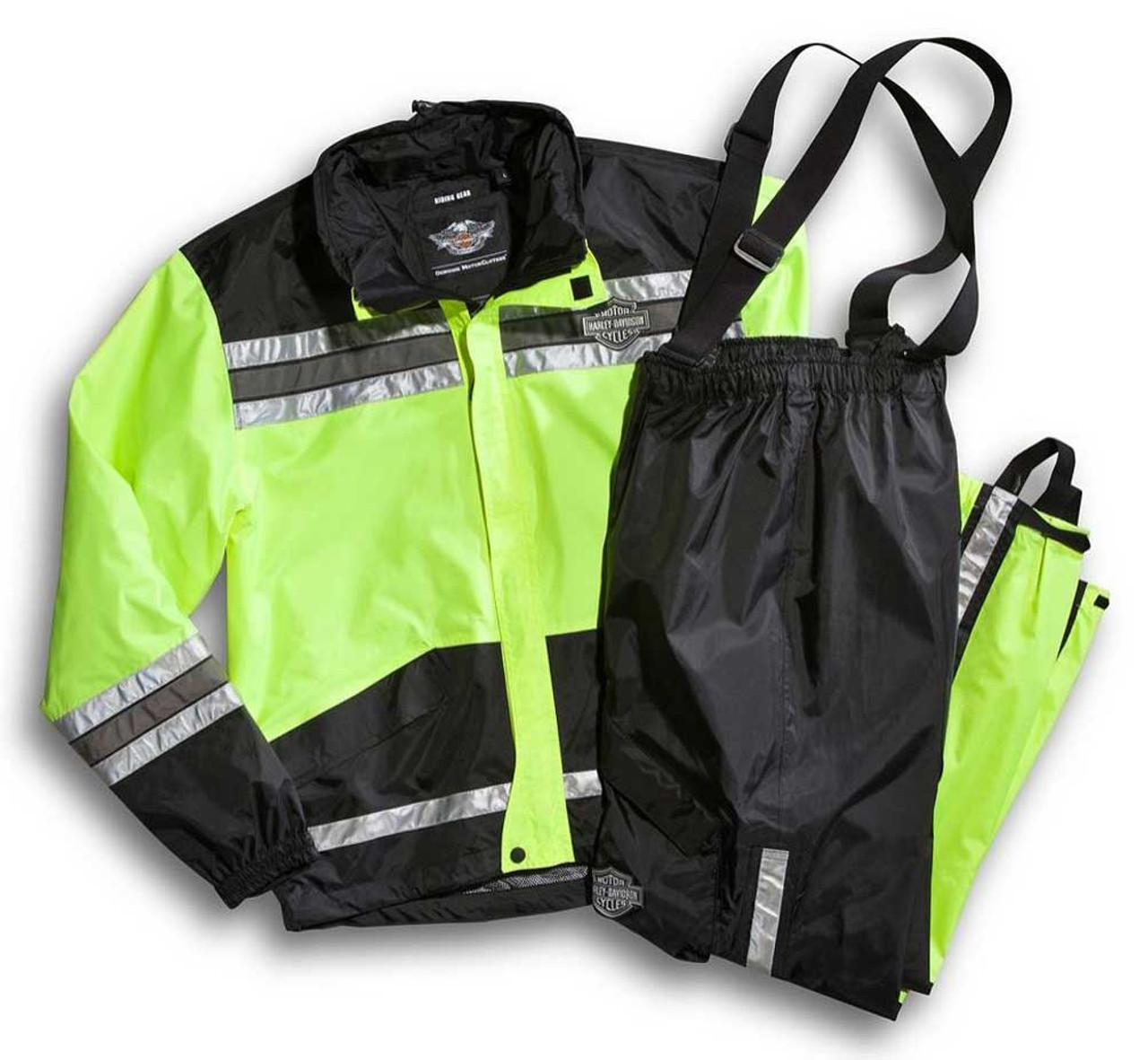 Harley-Davidson® Men's Hi-Vis Yellow Rain Suit 98355-11VM