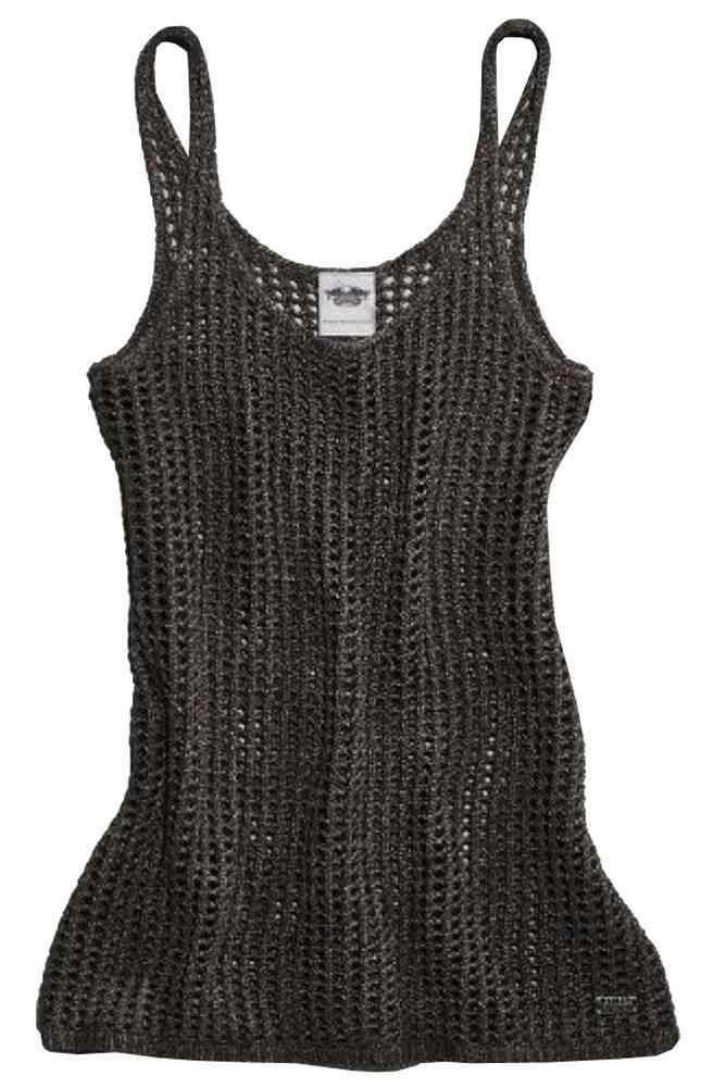 Harley-Davidson® Women's Metallic Open Knit Sweater Tank Top