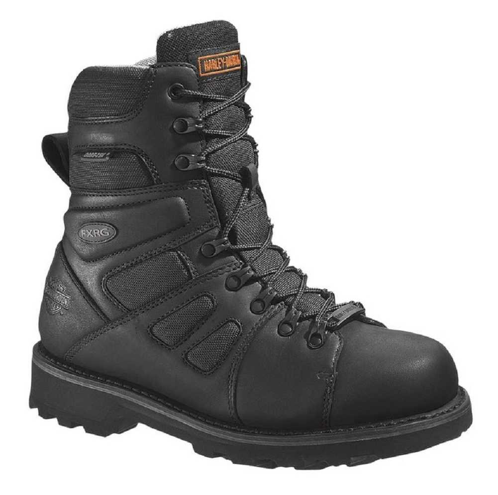 Harley-Davidson FXRG-3 防水ブーツ バイカー サイドジップ Harley-Davidson® Men's FXRG-3 Waterproof Black Leather Boots