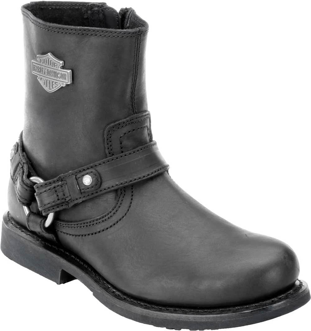 Harley Davidson Men\'s Scout Black Leather Motorcycle Boots D95262  Sz. 7.5 Amazon.com: Harley-Davidson Scout Black 7-Inch Leather Boots  main image 4