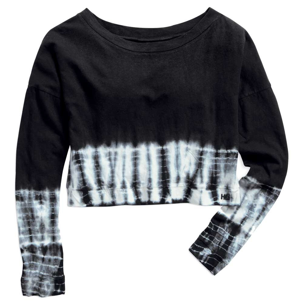 Harley-Davidson® Women's Cropped Tie Dye Top Tee Long Sleeve