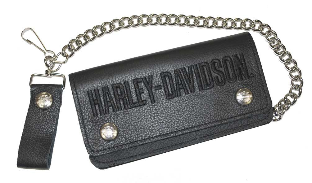 ✨希少✨　Harley-Davidson 長財布　チェーンウォレット　デカロゴ Harley-Davidson® Men's Embroidered H-D Font Biker Chain Wallet