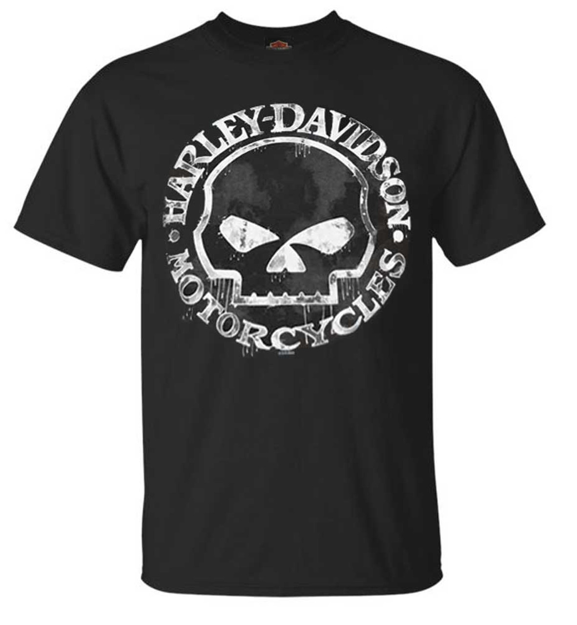 Harley-Davidson® Men's T-Shirt, Hand Made Willie G Skull