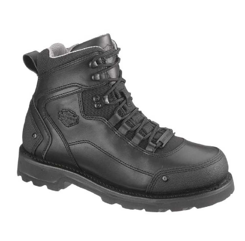 Harley-Davidson® Men's Downshift Shock ABS Black Leather 6-Inch