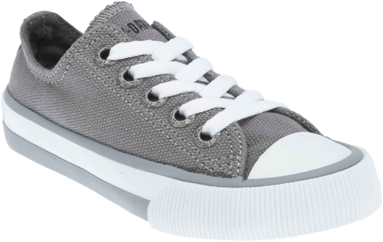 Harley-Davidson® Kid's Rascal Grey Low-Cut Grey Athletic Sneakers ...