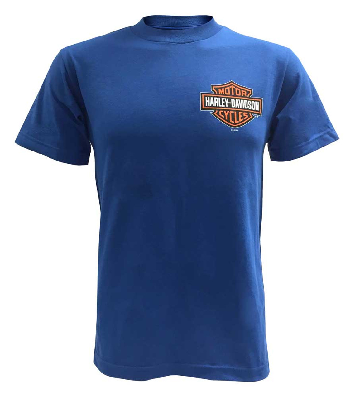 Harley Davidson® Mens Bar And Shield Short Sleeve T Shirt Royal Blue 30291741 Wisconsin Harley 
