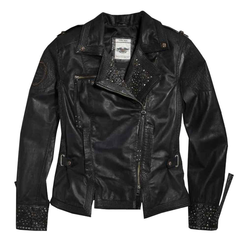 Harley-Davidson® Women's Winsome Studded Leather Biker Jacket