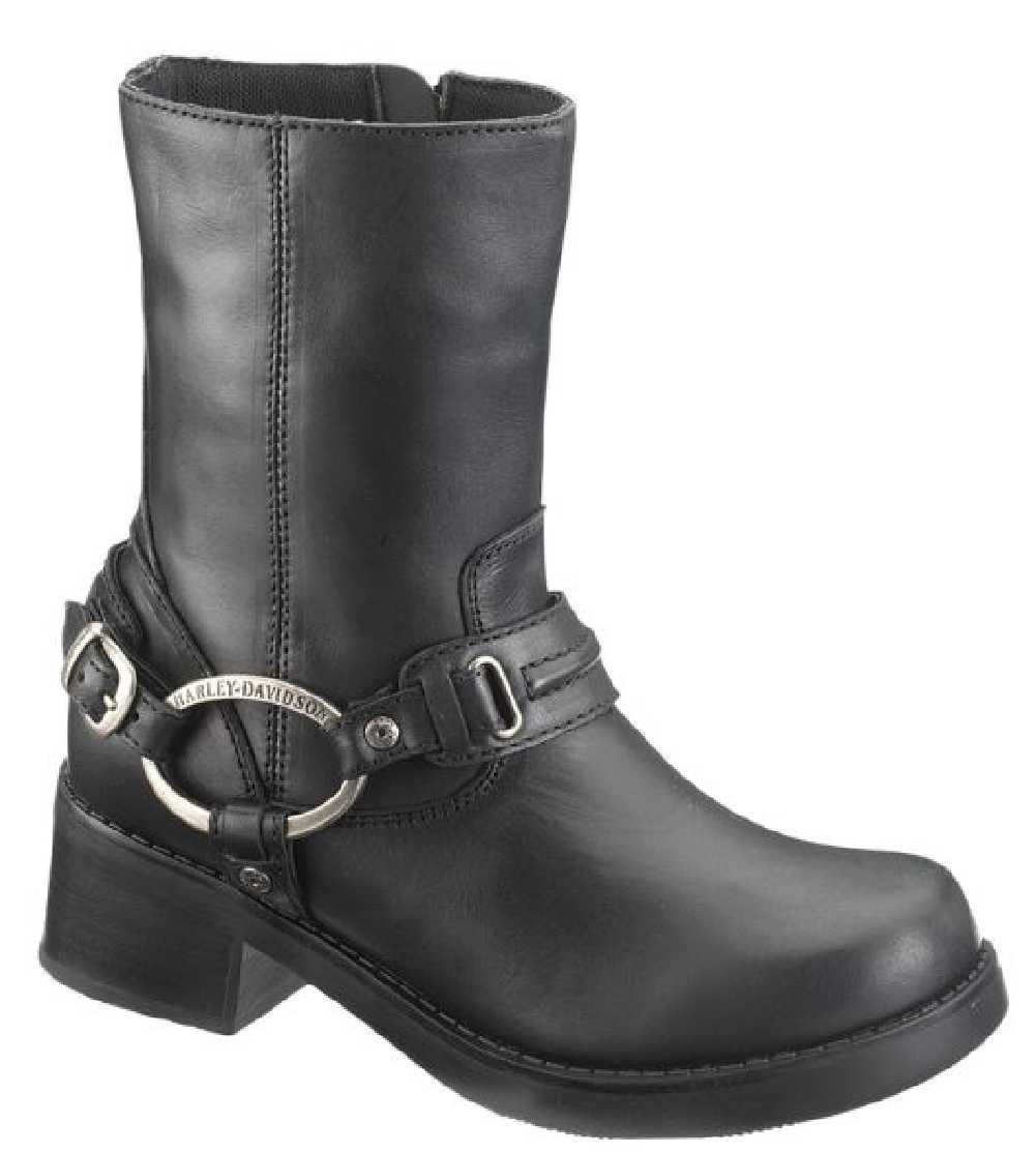 Harley-Davidson® Women's Christa Black 8-Inch Harness Boots, 2
