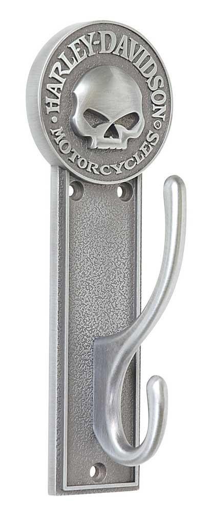 Harley-Davidson® Willie G Skull Coat Hook, Antique Pewter Finish