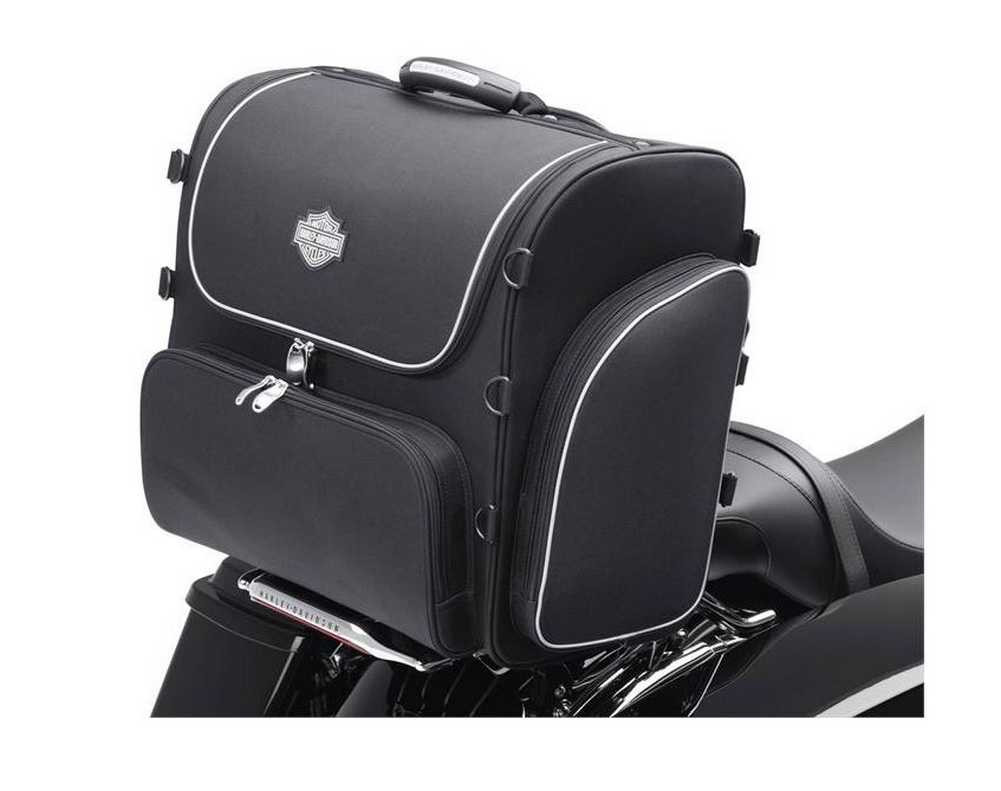 Harley-Davidson® Bar & Shield Zippered Rolling Touring Bag Black