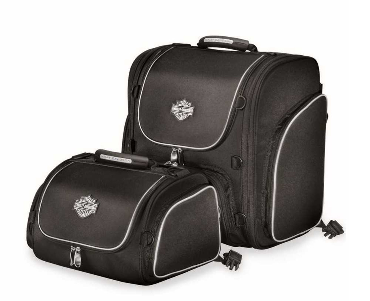 Harley-Davidson® Bar & Shield Zippered Touring Luggage System Black 93300003