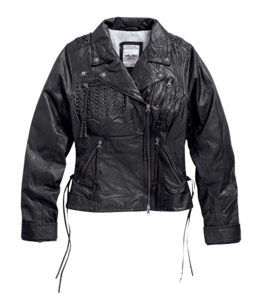 すみ。専用。Harley-Davidson ライダース・ジャケット Harley-Davidson® Women's Dark Shadows Leather Biker Jacket, Black