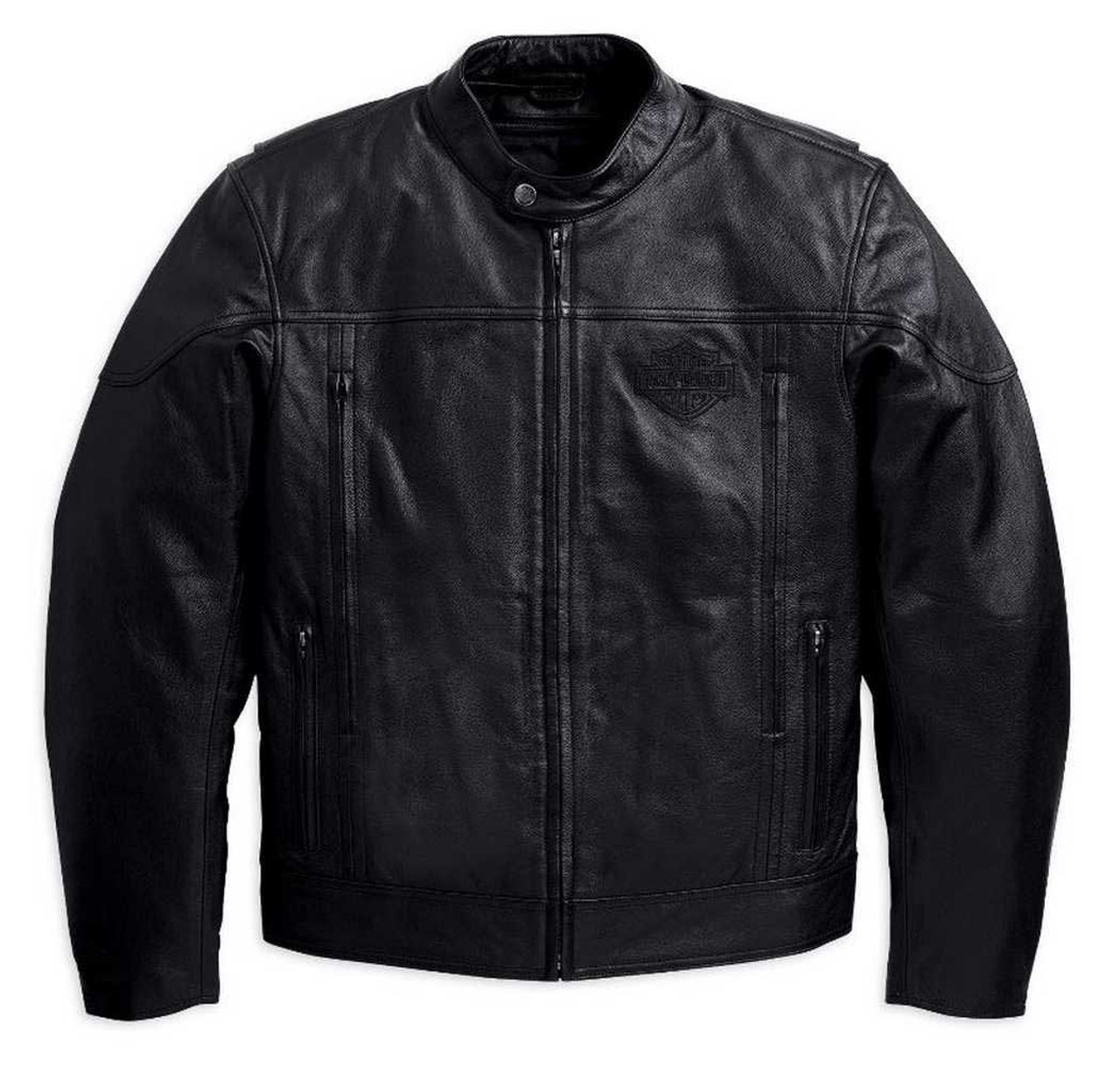 Harley-Davidson® Men's Spoiler Leather Jacket Black 98016
