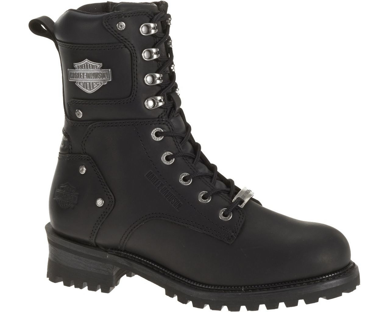 Harley-Davidson® Men's Elson Black Leather Motorcycle Boots