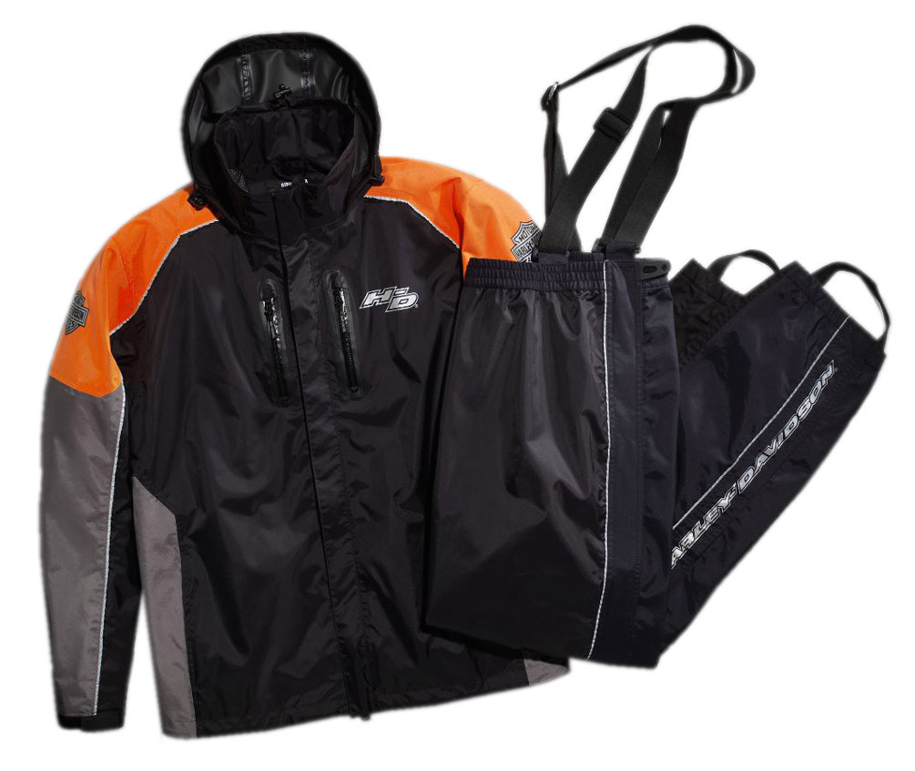 Harley-Davidson® Men's Rain Suit, Rutledge Hi-Vis Suit, Black