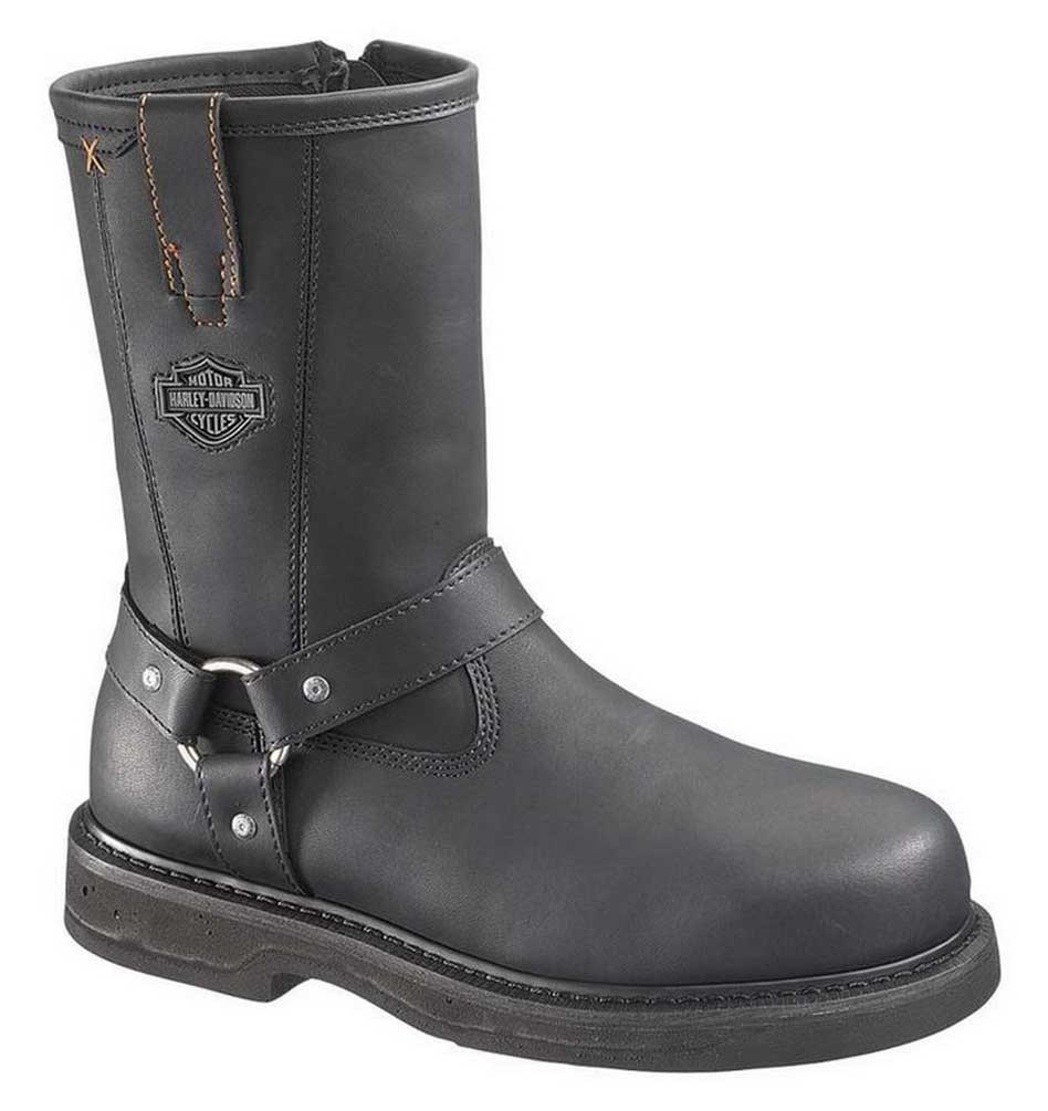 Harley-Davidson® Men's Bill Steel Toe 9.5-Inch Black Boots. Inside