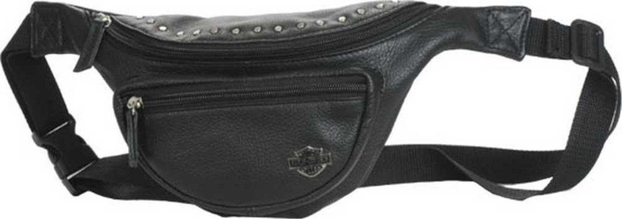 Harley-Davidson Women's Rider Bar & Shield Hip Bag W/Strap RD5541L-Black:  Handbags