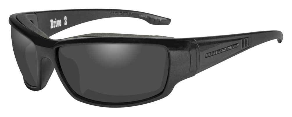 HarleyDavidson® Men's Drive 2 Gasket Sunglasses, Gray Lens / Black